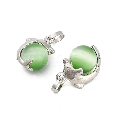 Cat Eye Ball Pendants CE-NH0001-01P-06-1