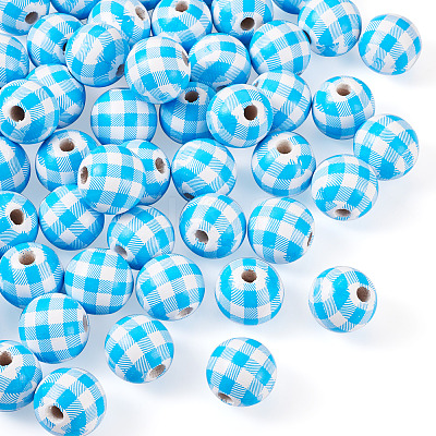 Natural Wooden Beads WOOD-TAC0010-05F-1