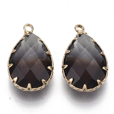 K9 Glass Imitation Tourmaline Pendants X-GLAA-Q069-02H-1