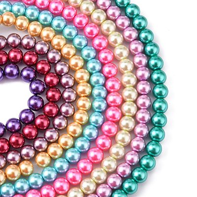 Glass Pearl Beads Strands HYC004-1