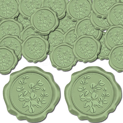 100Pcs Adhesive Wax Seal Stickers DIY-CP0010-54F-1