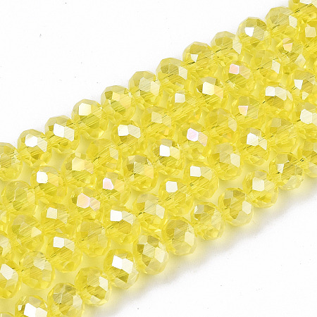 Electroplate Glass Beads Strands EGLA-A044-T3mm-B29-1