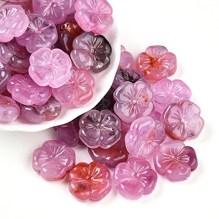 Transparent Acrylic Beads X1-TACR-T028-40D-1