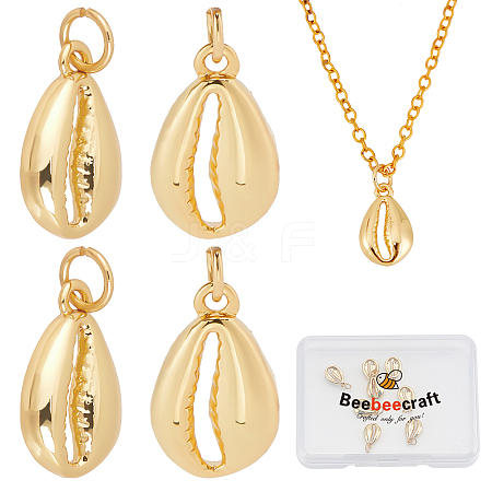 10Pcs Brass Pendants KK-BBC0001-52G-1