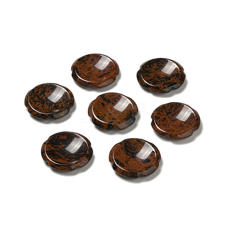Natural Mahogany Obsidian Worry Stones G-E586-01K-1