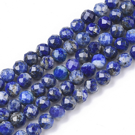 Natural Lapis Lazuli Beads Strands G-G682-40-4mm-1