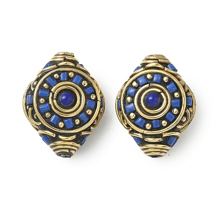 Handmade Tibetan Style Beads KK-Z157-01AG-02-1