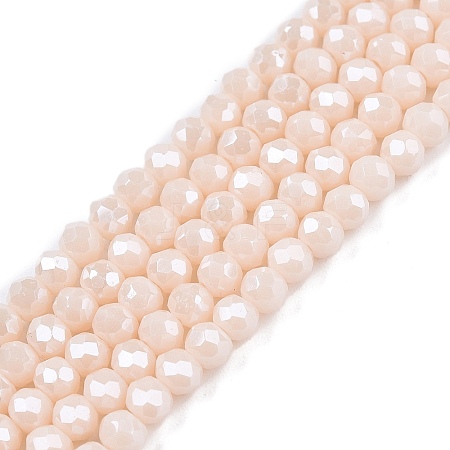 Electroplate Glass Beads Strands LS-EGLA-A044-P3mm-A05-1