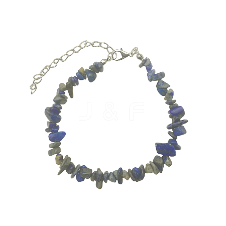 Natural Sodalite Chips Beaded Bracelet TJ9442-6-1