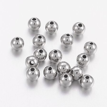 Non-Tarnish Stainless Steel Beads LS-X-STAS-R033-4mm-1