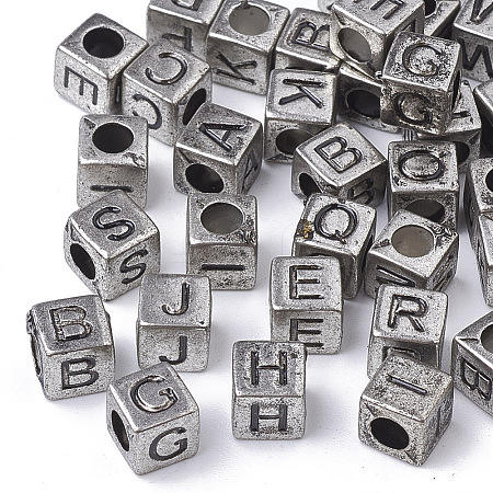 Antique Style Acrylic Beads PACR-Q118-01AS-1