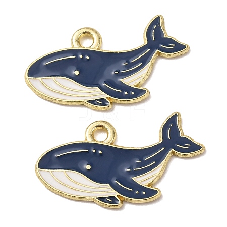 Ocean Alloy Enamel Pendants ENAM-B041-01E-1