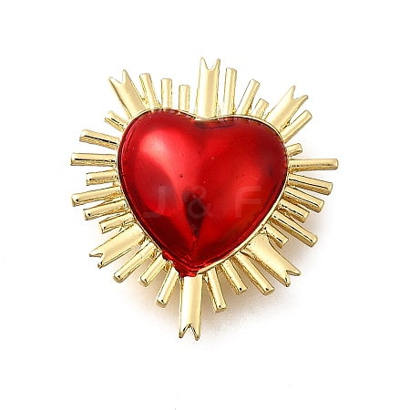 Brass Enamel Beads KK-Z125-18G-01-1