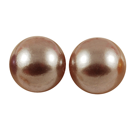 ABS Plastic Imitation Pearl Cabochons SACR-S738-8mm-Z49-1