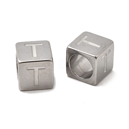 304 Stainless Steel European Beads STAS-D382-02T-P-1