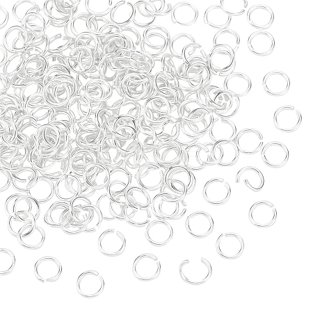   220Pcs 925 Sterling Silver Open Jump Rings STER-PH0001-49-1