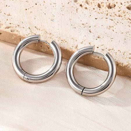 201 Stainless Steel Hoop Earrings EJEW-P304-13A-P-1