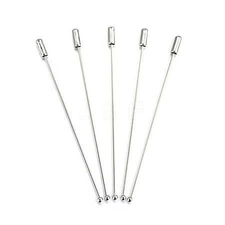 Brass Ball Head Pins Brooch Findings KK-WH0816-019P-02-1