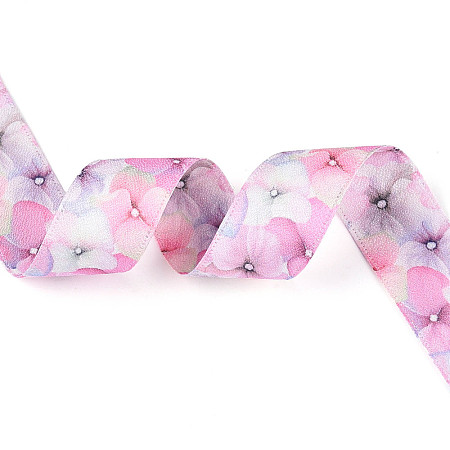 Single Face Printed Polyester Satin Ribbon SRIB-T009-02A-01-1
