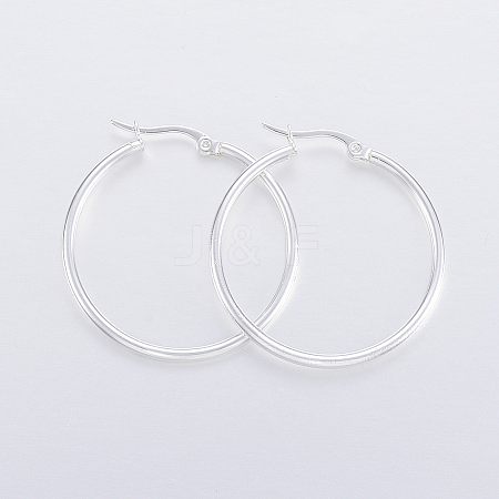 304 Stainless Steel Hoop Earrings LS-EJEW-H327-01E-1