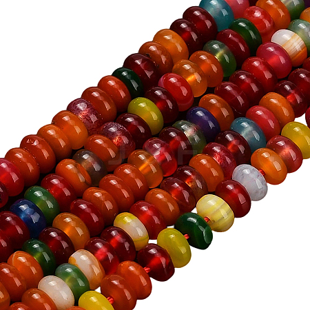 1 Strand Natural Agate Beads Strands G-PA0002-19-1