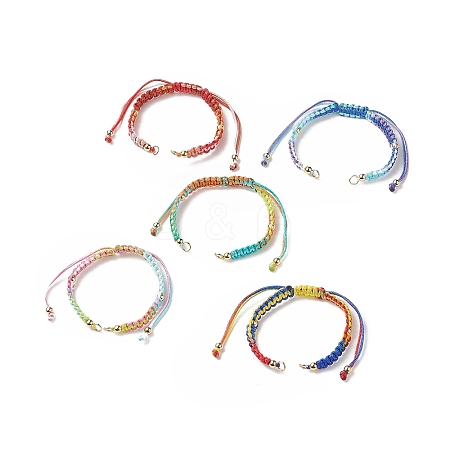 Polyester Thread Braided Bracelets AJEW-JB01142-1