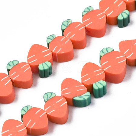 Handmade Polymer Clay Bead Strands CLAY-N011-47-1