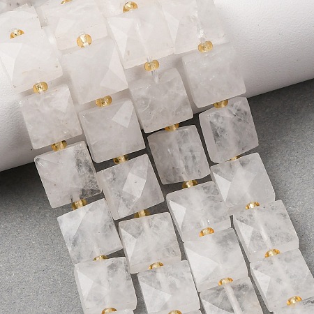Natural Quartz Crystal Beads Strands G-F839-A31-01-1