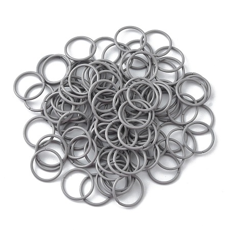 100Pcs Baking Paint Zinc Alloy Open Jump Rings FIND-WH0032-85B-09-1