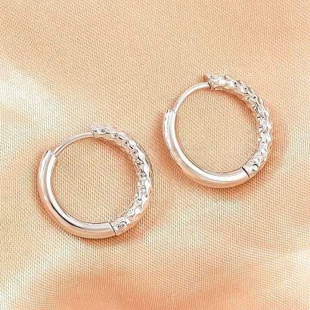 Brass Huggie Hoop Earrings KK-CBA8A92-04P-1