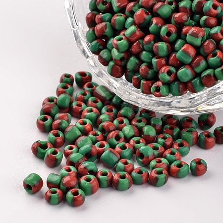 6/0 Opaque Colours Seep Glass Beads SEED-M006-A06-1
