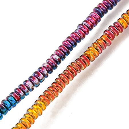Baking Painted Synthetic Non-magnetic Hematite Beads Strands G-C136-I01-01-1