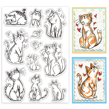 Custom Summer Theme PVC Plastic Clear Stamps DIY-WH0631-0643-1