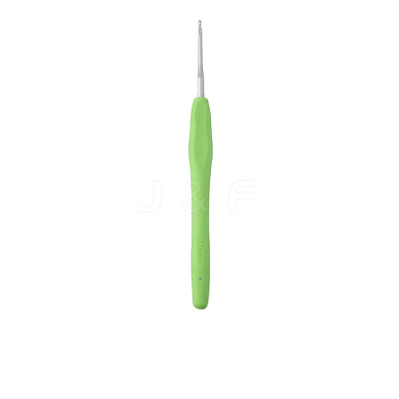 TPR Handle Aluminum Crochet Hook Needles TOOL-K016-05A-1