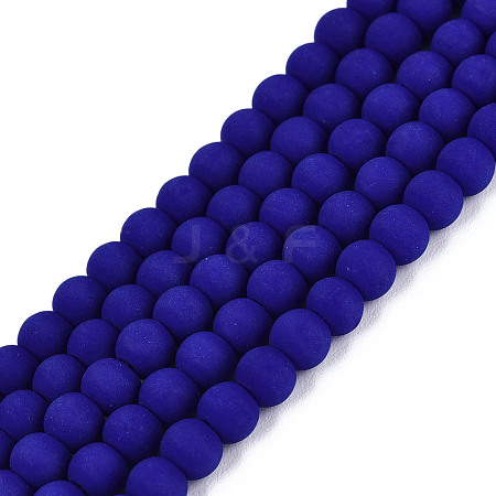 Opaque Glass Beads Strands LS-GLAA-T032-P4mm-MD10-1