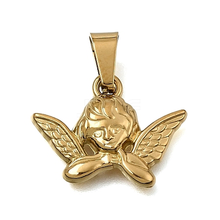 304 Stainless Steel Pendants STAS-G400-03G-01-1