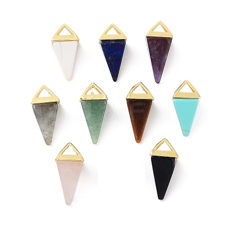 Natural & Synthetic Mixed Gemstone Pendants G-A222-02G-1