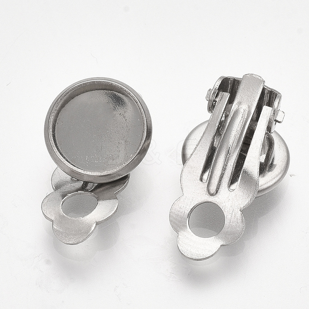Wholesale 201 Stainless Steel Clip-on Earring Findings ...