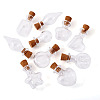 10Pcs 10 Styles Mini High Borosilicate Glass Bottle Bead Containers BOTT-TA0001-01-2