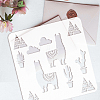 PET Hollow Out Drawing Painting Stencils DIY-WH0391-0093-3