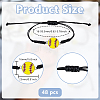 48Pcs Baseball Alloy Link Bracelets BJEW-GO0001-21-2