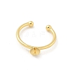 Brass Open Cuff Ring Settings KK-G518-04G-02-2