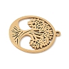 304 Stainless Steel Pendants STAS-V016-11G-2