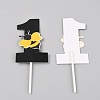 Paper Cake Topper DIY-WH0246-81-1