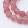 Watermelon Stone Glass Bead Strands G-G735-44F-10mm-3