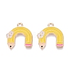 Alloy Enamel Pendants ENAM-Q004-01KCG-15-1