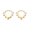 Brass Hoop Earrings Findings KK-T070-05G-1