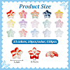 150Pcs 15 Colors Handmade Transparent Lampwork Beads GLAA-PH0004-03-2