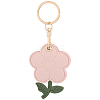 1Pc PU Leather Pendants Keychain KEYC-SP0001-47B-1