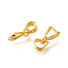 Brass Ice Pick Pinch Bails KK-E143-G-FF-2